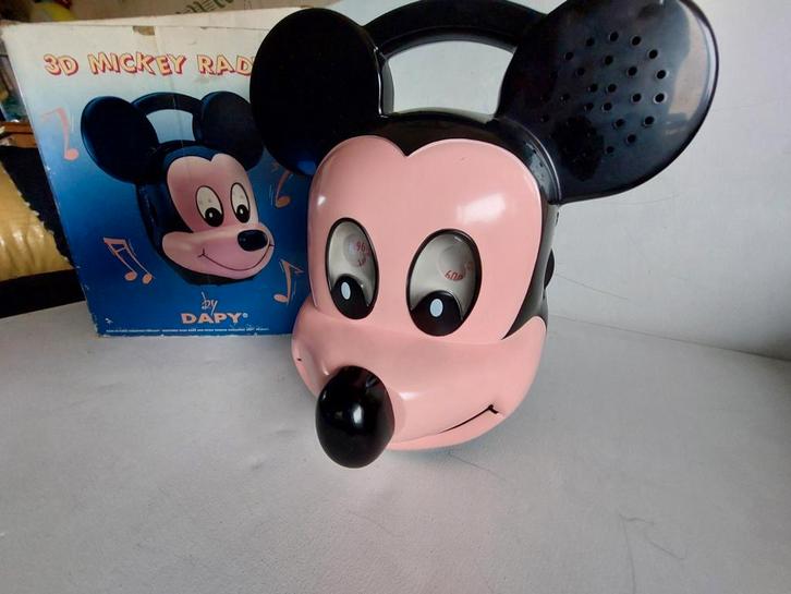 Nog in doos bijzondere vintage Dapy Mickey radio 1993, Antiek en Kunst, Curiosa en Brocante, Ophalen of Verzenden