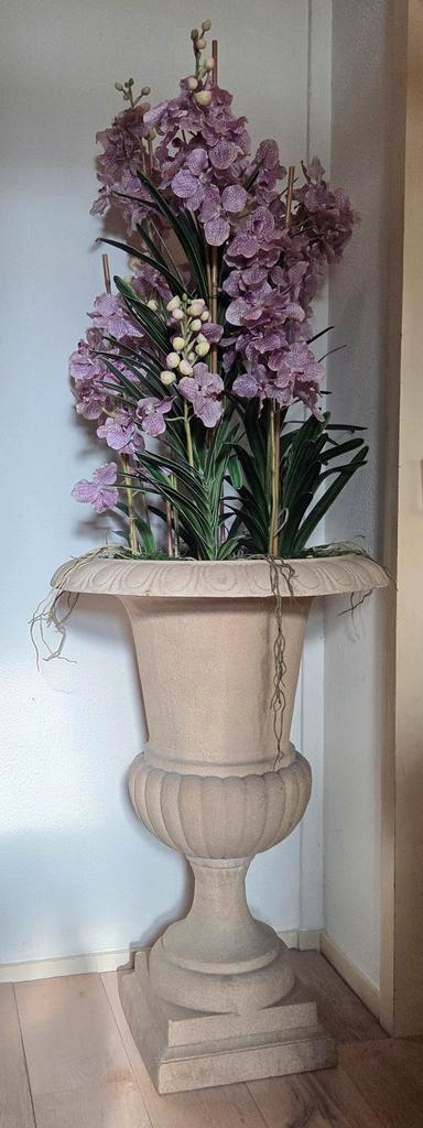 Compleet exclusief XL bloemstuk met Vanda Orchideeen, Huis en Inrichting, Woonaccessoires | Zuilen en Pilaren, Zo goed als nieuw
