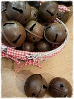 bel roestkleur, 9x9 cm. voor decoratie, Diversen, Kerst, Venlo, Nieuw, Clayre en eef, Ophalen of Verzenden