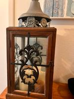 Windlicht 75 cm hoog, Huis en Inrichting, Woonaccessoires | Kandelaars en Kaarsen, Ophalen, Zo goed als nieuw, Metaal, 50 tot 75 cm