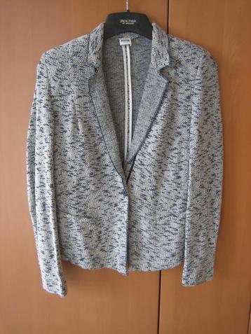 Prachtig blauw-wit gemeleerd vest-jasje ANNA 40 snazzeys beschikbaar voor biedingen