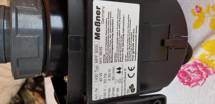 Messner MPF 3000, Tuin en Terras, Vijver-toebehoren, Gebruikt, Ophalen of Verzenden