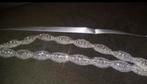 Dubbele haarband tiara strass bruidje, Wit, Nieuw, Ophalen of Verzenden, Accessoires