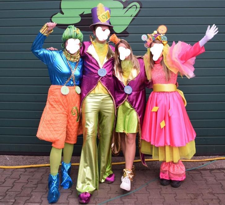 Carnavalspakken/optochtpakken Thema Willy Wonka, Kleding | Dames, Carnavalskleding en Feestkleding, Nieuw, Kleding, Carnaval, Maat 38/40 (M)