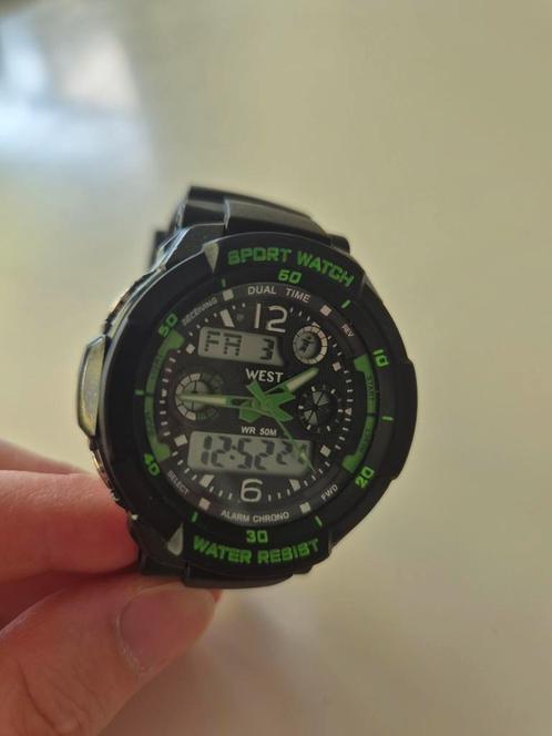 Sporthorloge Sport Watch, Sieraden, Tassen en Uiterlijk, Sporthorloges, Zo goed als nieuw, Android, Zwart, Ophalen of Verzenden
