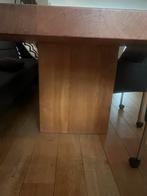 Massief Eiken Tafel 2.5m + Hoekbank & Stoelen, Huis en Inrichting, Tafels | Eettafels, Ophalen, Gebruikt, Rechthoekig, 200 cm of meer