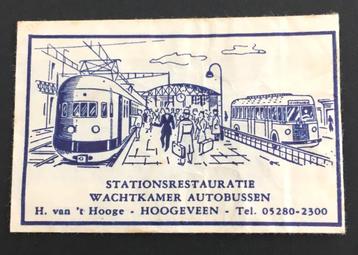 Stationsrestauratie wachtkamer Autobussen Hoogeveen(Drenthe) beschikbaar voor biedingen