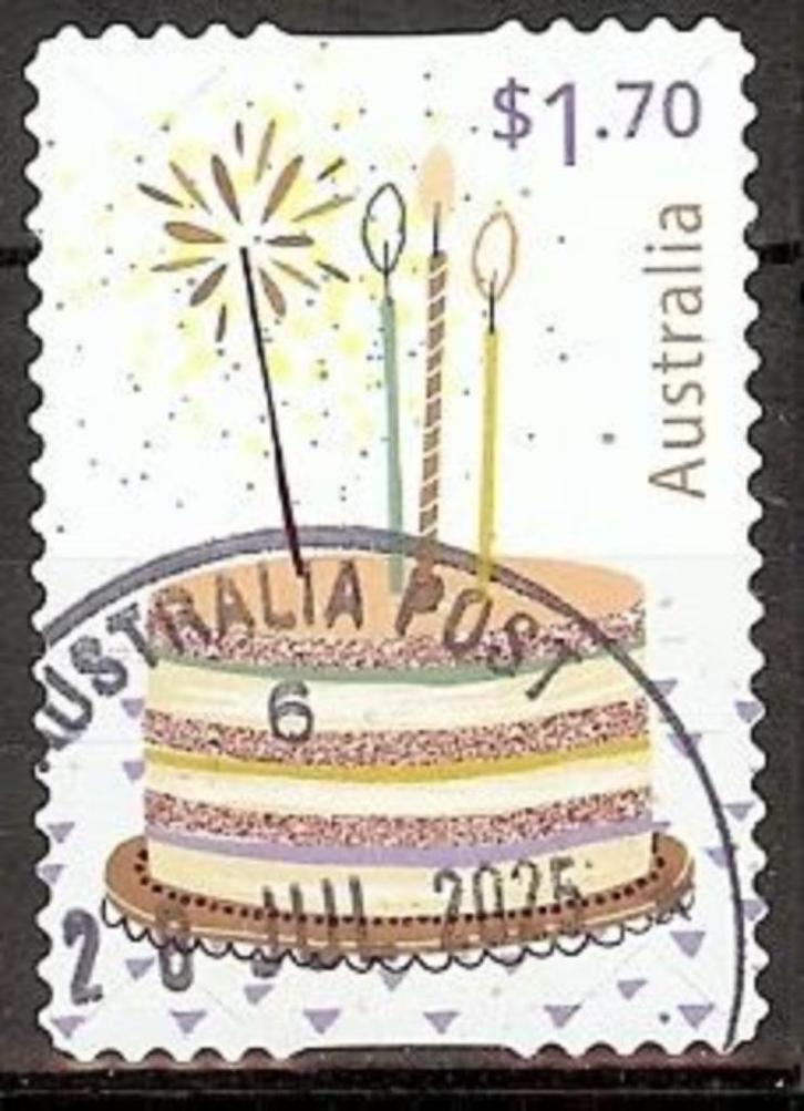 629 Australië 2025 Cherished Celebrations s/a, Postzegels en Munten, Postzegels | Oceanië, Gestempeld, Verzenden