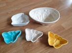 Vintage puddingvormen van aardewerk, Ophalen, Zo goed als nieuw