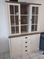 Mooi dressoir met vitrinekast - Eenvoudig te monteren!, Ophalen, Gebruikt, Glas, 100 tot 150 cm