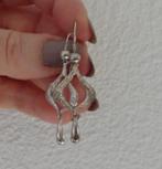 Fraaie handgemaakte 835 zilveren oorbellen uit 1980, Hangers, Verzenden, Nieuw, Zilver