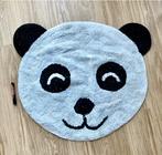 Handgeweven panda tapijtje 76x82 Care & Fair, 50 tot 100 cm, Rond, Ophalen of Verzenden, Wit