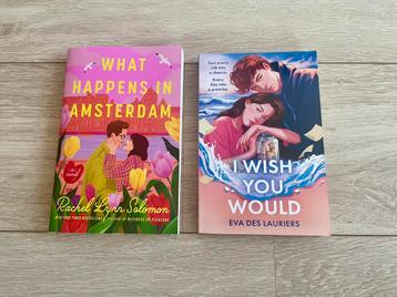 What Happens in Amsterdam & I wish you would BookTok books beschikbaar voor biedingen