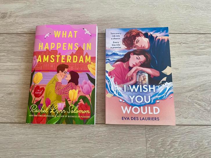 What Happens in Amsterdam & I wish you would BookTok books, Boeken, Chicklit, Zo goed als nieuw, Ophalen