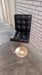 2 barkrukken in hoogte verstelbaar, Ophalen, In hoogte verstelbaar, 60 tot 90 cm, Leer