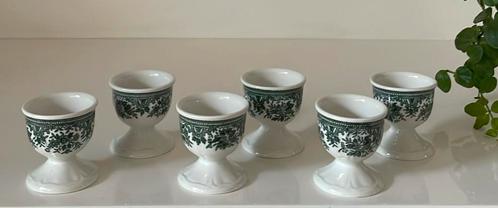 6 Villeroy & Boch Fasan eierdoppen groen, Huis en Inrichting, Keuken | Servies, Zo goed als nieuw, Overige stijlen, Porselein