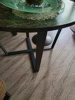 Eettafel zgan bieden, Ophalen, Rond, Zo goed als nieuw, 100 tot 150 cm