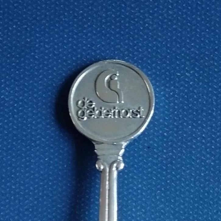 verzilverd lepeltje De Gelderhorst (Nieuwpoort), Antiek en Kunst, Antiek | Bestek, Ophalen of Verzenden