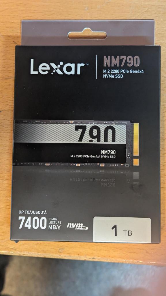 Lexar NM790 1TB NVMe SSD – NIEUW & Geseald – PCIe Gen4, Computers en Software, Harde schijven, Nieuw, Laptop, Intern, SSD, Overige aansluitingen