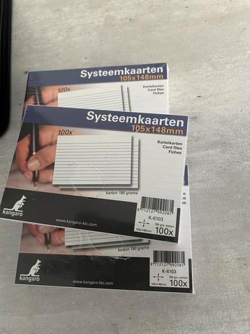 Kangaro Systeemkaarten 105x148mm - 100 stuks beschikbaar voor biedingen