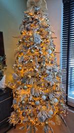 Kerstboom en decoratie goud, bruin, wit, Diversen, Kerst, Ophalen, Gebruikt