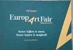 2 VIP-tickets Europe Art Fair Maastricht 13 en 14 september!, Tickets en Kaartjes, Drie personen of meer, September