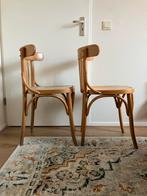 Houten Eetkamerstoelen - Set van 2, Ophalen, Gebruikt, Twee, Bruin