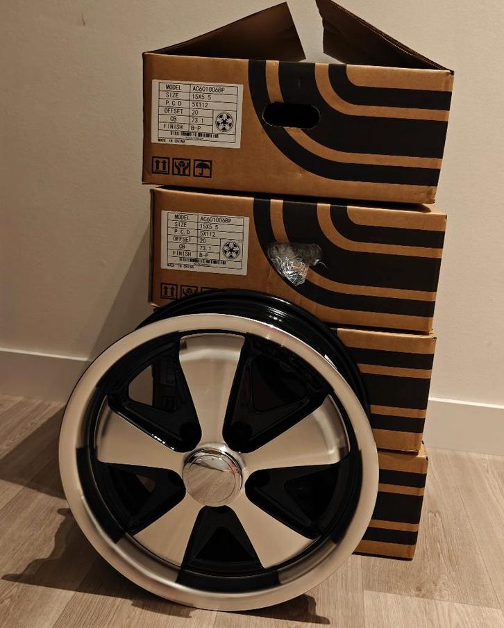 SSP Fuchs Fooks 5,5 x 15 5x112 velgenset NIEUW oa VW T2 T3, Auto-onderdelen, Banden en Velgen, Velg(en), Zomerbanden, 15 inch