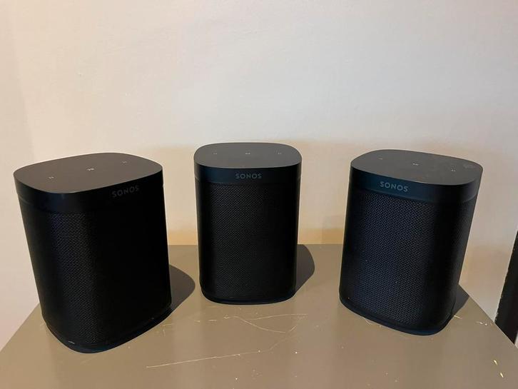 SONOS ONE SL ZWART 3ST | ZGAN, Audio, Tv en Foto, Luidsprekers, Zo goed als nieuw, Front, Rear of Stereo speakers, Minder dan 60 watt