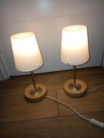 Set van 2 IKEA Basisk tafellampen, Ophalen of Verzenden, Zo goed als nieuw, Glas, Modern