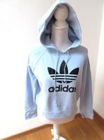 J39 ADIDAS korte sweater trui hoodie blauw M 38/40, Maat 38/40 (M), Ophalen of Verzenden, Zo goed als nieuw, Blauw