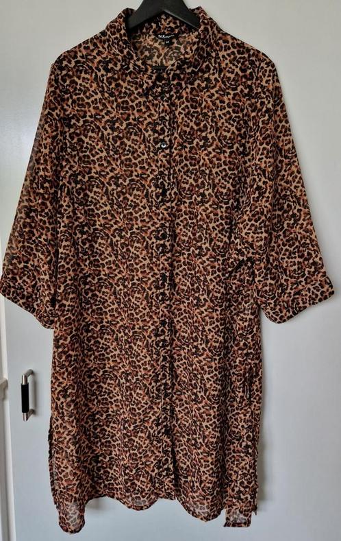 Lange luchtige blouse panterprint MS Mode maat 54, Kleding | Dames, Blouses en Tunieken, Zo goed als nieuw, Maat 46/48 (XL) of groter