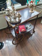 Theewagen,   Zandvoort, Huis en Inrichting, Tafels | Sidetables, Ophalen of Verzenden, Zo goed als nieuw, 25 tot 50 cm, Rechthoekig