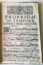 Graduale, zeer groot kerkboek 1752 met muziek, Antiek en Kunst, Antiek | Boeken en Bijbels, Verzenden