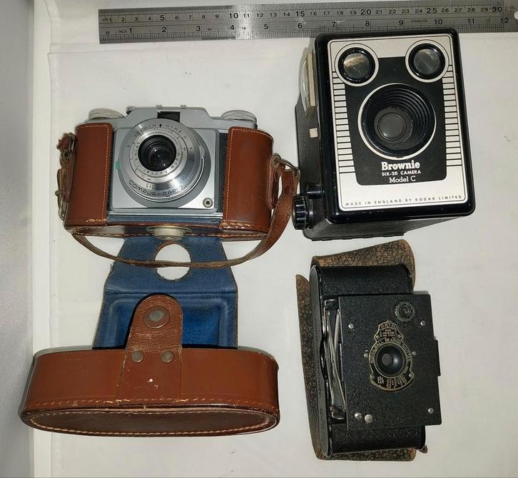TEAB: Oude Camera Collectie - 3 stuks €20, Audio, Tv en Foto, Fotocamera's Analoog, Compact, Kodak, Ophalen of Verzenden