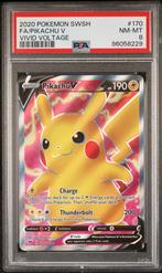 Pikachu PSA 8, Ophalen of Verzenden, Zo goed als nieuw, Losse kaart