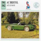 Ma644 autokaart ac bristol ace le mans (1961 - 1962 ), Ophalen of Verzenden, Zo goed als nieuw, Auto's