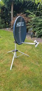 Satelliet schotel met duo LNB (Canal+) en statief., Audio, Tv en Foto, Schotelantennes, Ophalen of Verzenden, Zo goed als nieuw