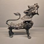 Bronzen Tempelwachter uit Tibet, Antiek en Kunst, Kunst | Beelden en Houtsnijwerken, Ophalen of Verzenden