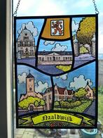 Fraaie oude glas in lood raamhanger van Naaldwijk Westland., Ophalen of Verzenden