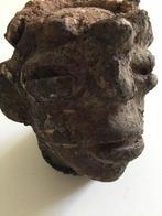 Afrikaans terracotta hoofd uit Mali, antiek, Djenne Cultuur., Ophalen of Verzenden