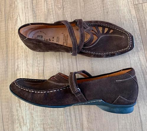 Think! ZGAN bruin suède schoenen mt 40,5, Kleding | Dames, Schoenen, Zo goed als nieuw, Sandalen of Muiltjes, Bruin, Ophalen of Verzenden