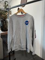 Alpha Industries X NASA Trui - Grijs - Maat L, Maat 52/54 (L), Alpha industries, Ophalen of Verzenden, Zo goed als nieuw