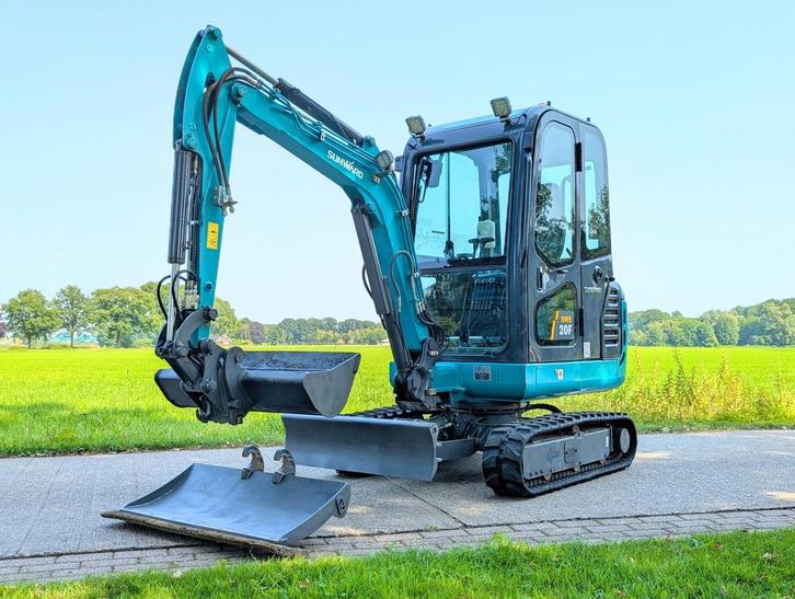 Sunward SWE-20F  €266 LEASE/ 2023/ 841 UUR MINIGRAVER, Zakelijke goederen, Machines en Bouw | Kranen en Graafmachines, Graafmachine