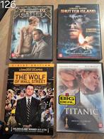 4 dvd's Leonardo DiCaprio. Titanic, Wolf of Wall street, Vanaf 16 jaar, Ophalen of Verzenden, Zo goed als nieuw