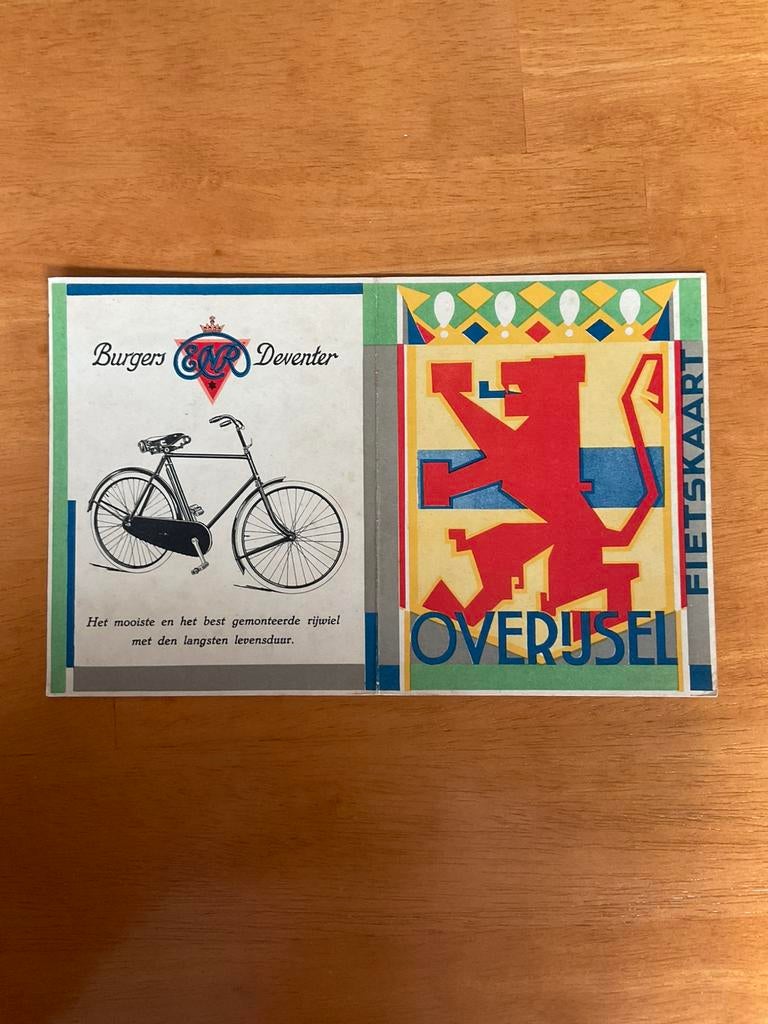 Overijssel - Burgers ENR Deventer Fietskaart, Ophalen of Verzenden, Zo goed als nieuw