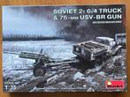 Bouwdoos 1:35 Miniart 35272 Sovjet 2T 6x4 truck & 76mm gun, 1:32 tot 1:50, Nieuw, Overige merken, Truck