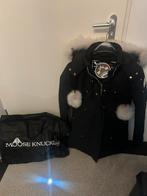 Moose knuckles original stirling parka fox fur, Zwart, Ophalen of Verzenden, Zo goed als nieuw, Maat 36 (S)