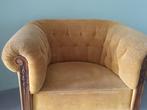 Chesterfield fauteuil, Huis en Inrichting, Fauteuils, Chesterfield, 75 tot 100 cm, Gebruikt, 75 tot 100 cm