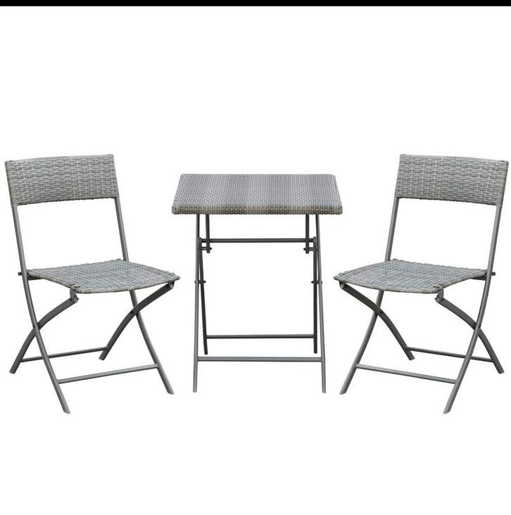 outsunny bistro set, Tuin en Terras, Tuinsets en Loungesets, Nieuw, Tuinset, Rotan, 2 zitplaatsen, Eettafel, Ophalen of Verzenden